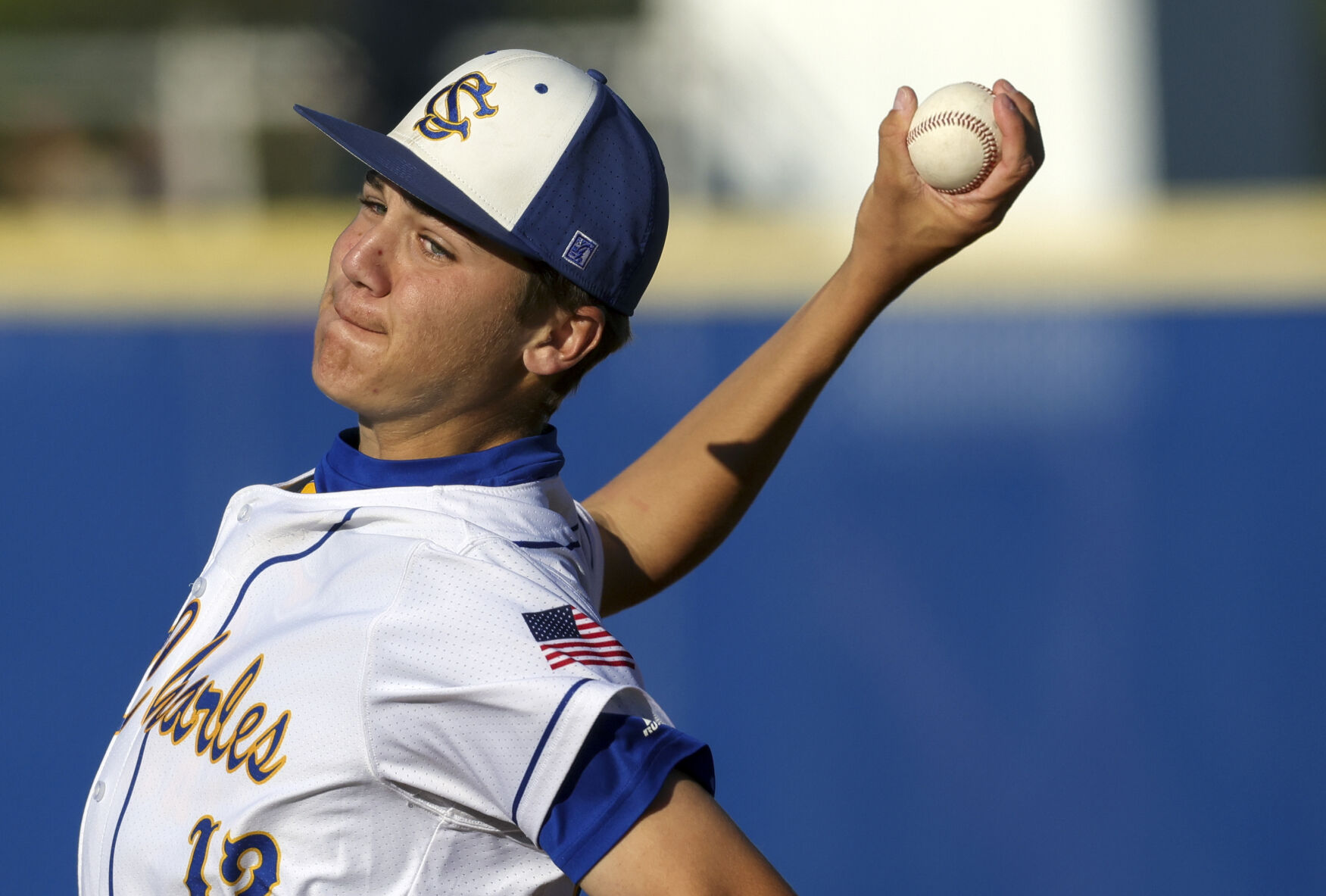 A St. Charles pitching ace came through for the final time in a state semifinal win