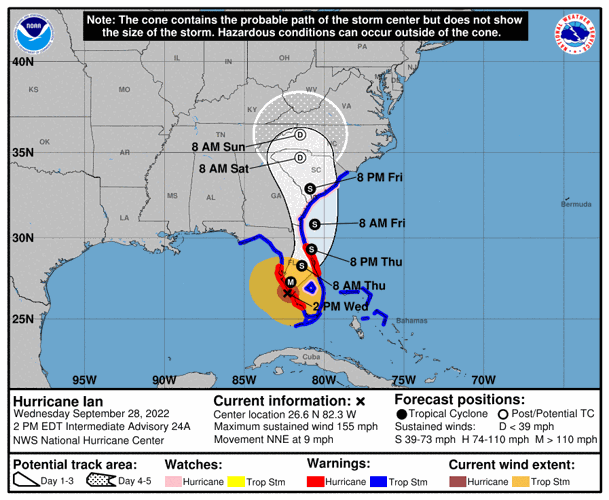 Hurricane Ian Makes Landfall In Florida As An Extremely Dangerous Category 4 Storm Hurricane 3596