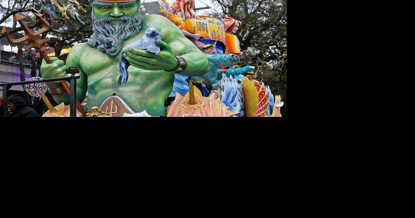 On Lundi Gras in New Orleans, Proteus, Orpheus parades span two
