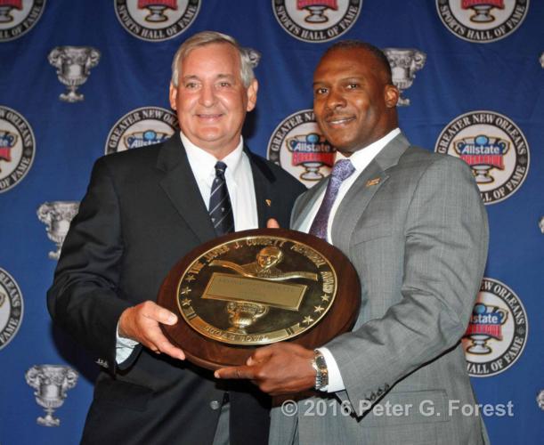 Leonard wins 3 awards at the Allstate Sugar Bowl Hall of Fame