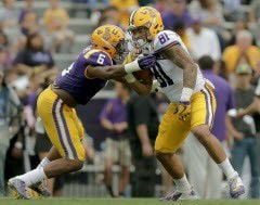 LSU's Thaddeus Moss naturally wears his famous last name, Archive