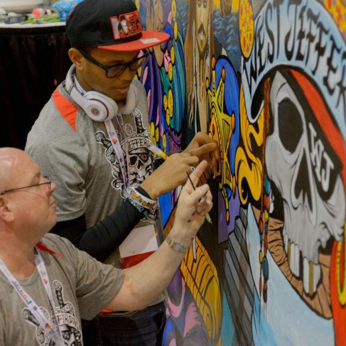 Painting A Bright Future Art Students Teacher Create New Orleans