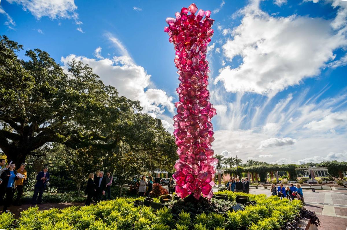 Soaring Sculpture By Artist Dale Chihuly Unveiled At New Orleans