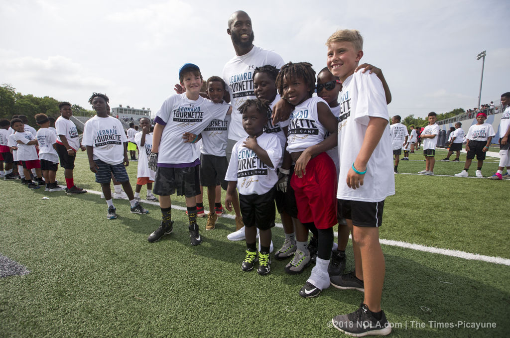 Fournette is back for his second youth football camp