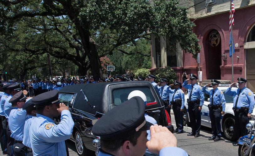 NOPD's Rodney Thomas funeral procession awash in blue | Crime/Police