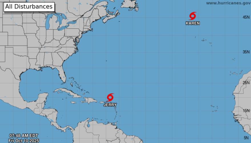 Subtropical Storm Karen forms in north Atlantic | Hurricane Center ...
