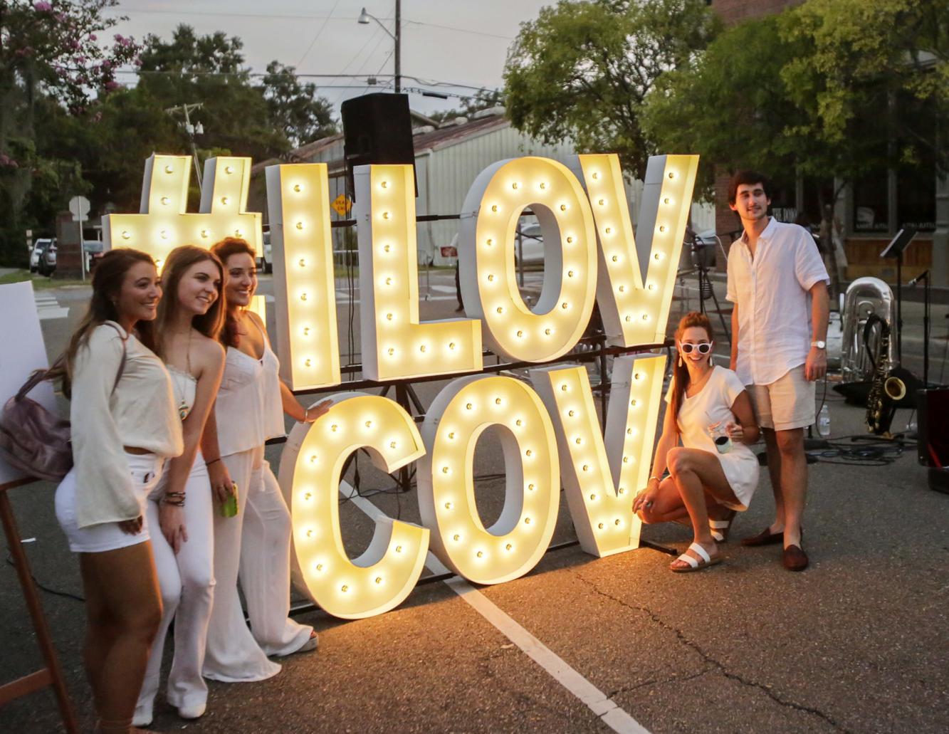 Photos Thousands attend Covington's White Linen for Public Art event