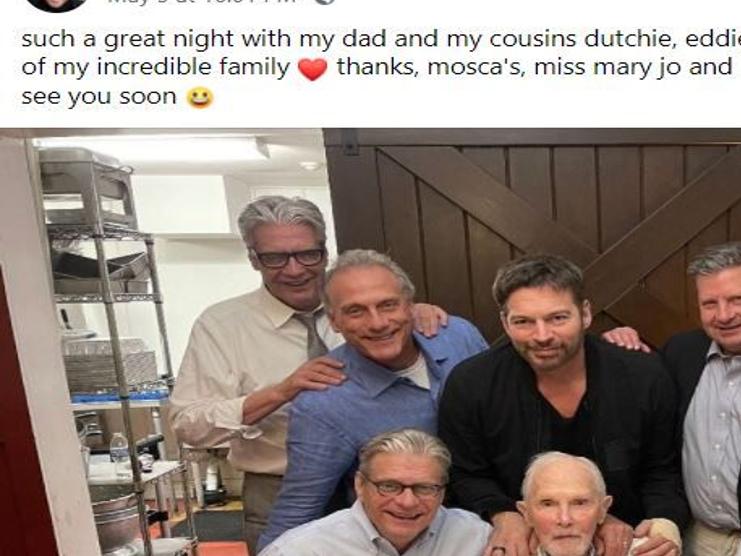 A Connick Palooza Singer Harry Connick Jr Posts Picture Of Family Dinner At Mosca S Local Politics Nola Com