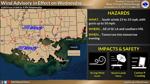 Wind Advisory for Wednesday March 30