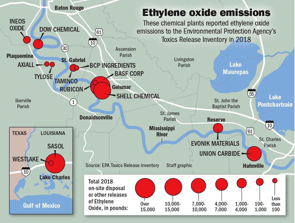 Louisiana chemical corridor is the country's largest hot spot for toxic