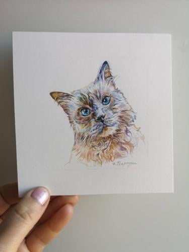 Custom pet portraiture captures animal companions 'the way they are' | Pets  