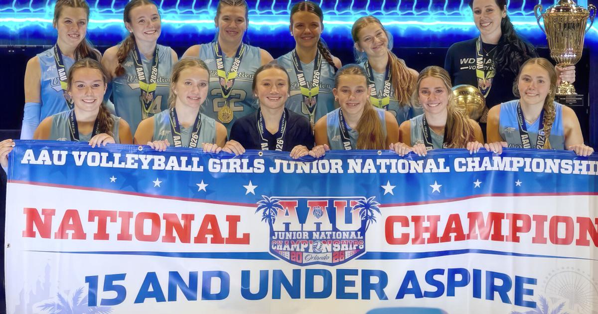 An ace sealed an AAU national title for a local 15U volleyball team