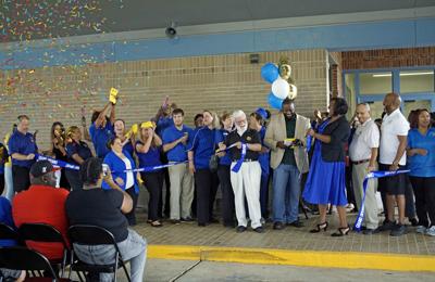 Ribbon cutting at ESJP
