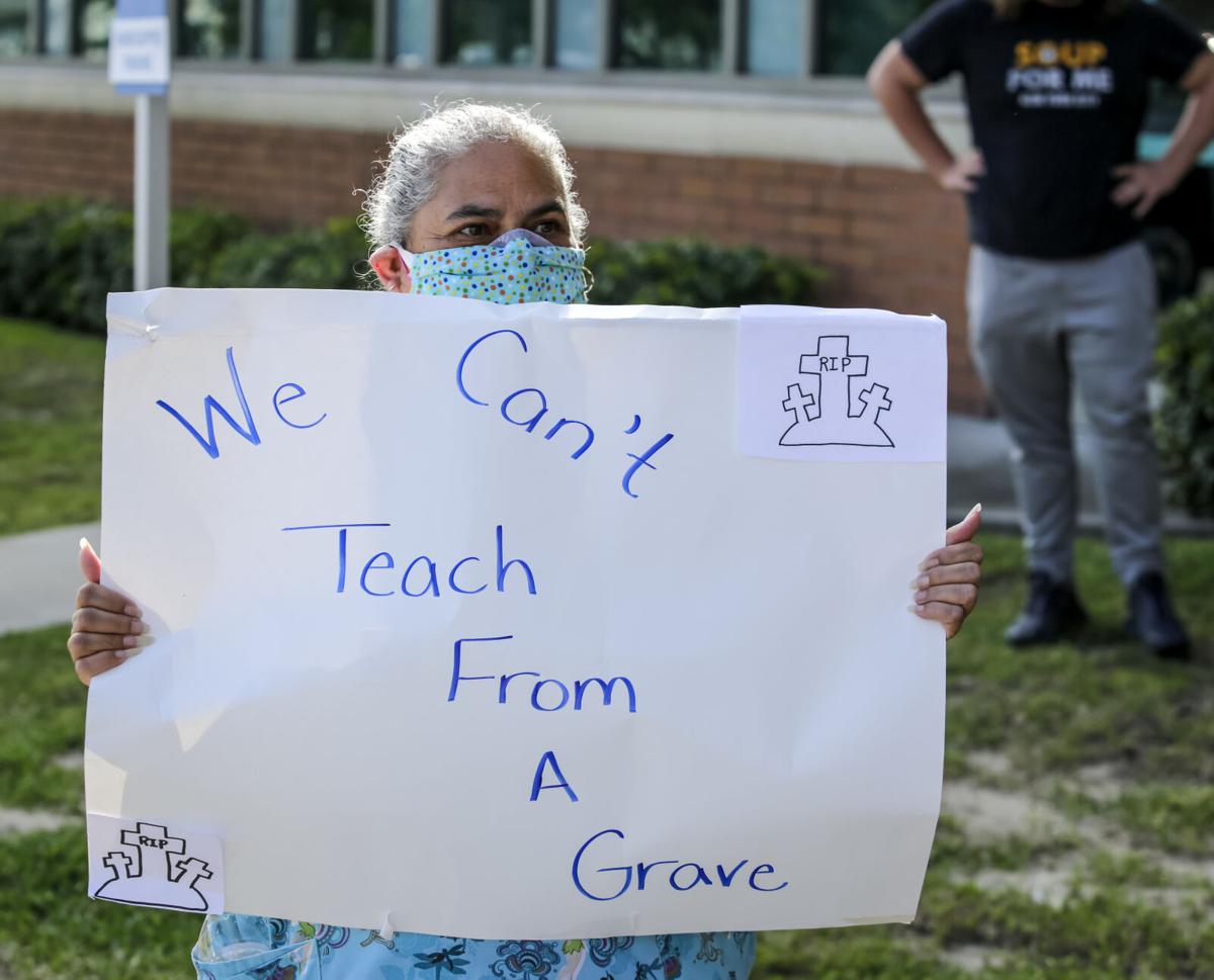 Jefferson Parish teachers protest returntoschool plan