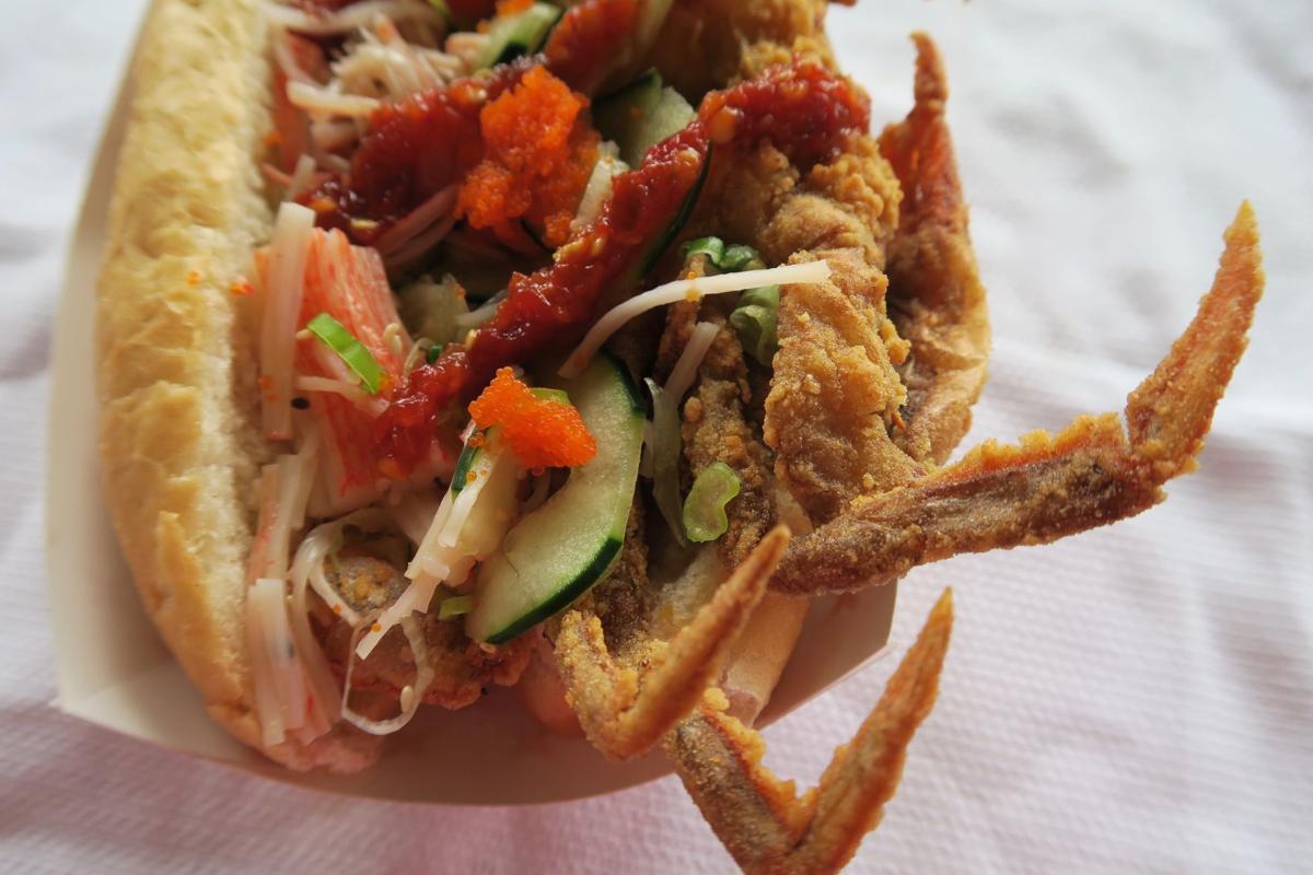 DIY Jazz Fest food strikes again the Asian Cajun soft shell crab po