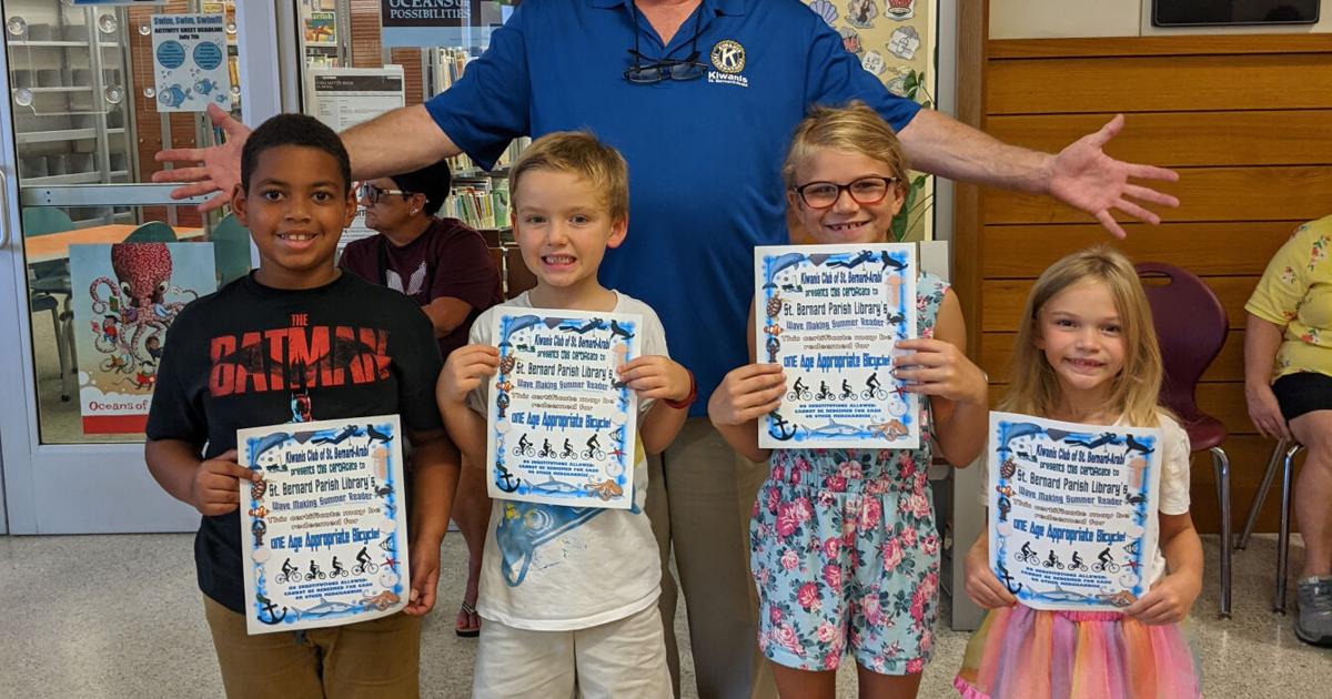 St. Bernard Parish Library summer readers win five bicycles in raffle ...