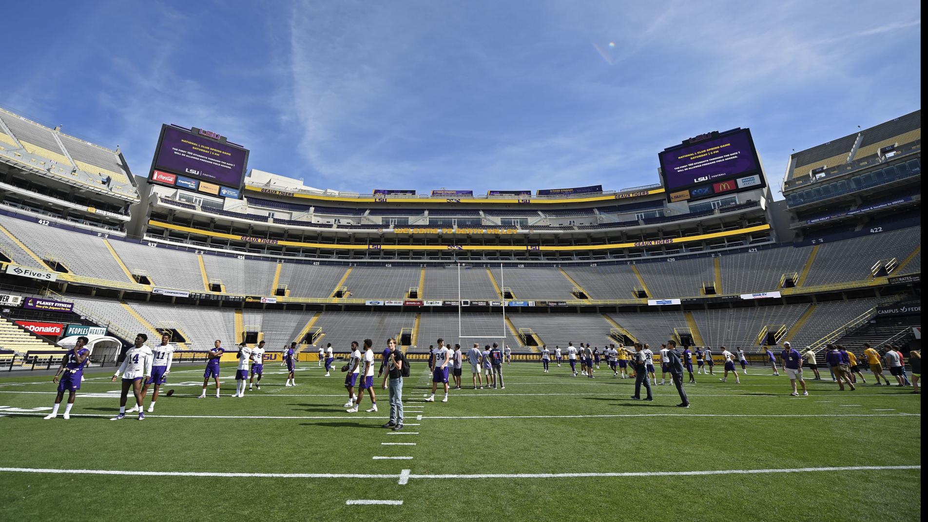 LSU football coach Ed Orgeron and Tiger Athletic Foundation added