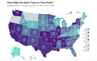 louisiana tax sales highest rate nola dropped ranking average second states