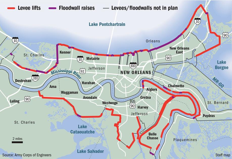 What it'll take to raise New Orleansarea levees 3.2 billion, 50year