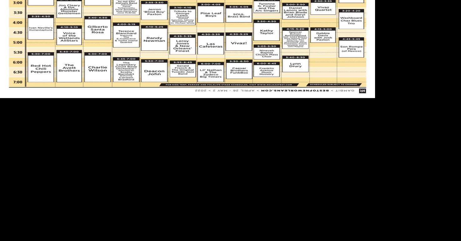 Jazz Fest 2022 Cubes Sunday, May 1