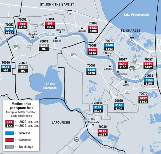 Maps of New Orleans area real estate prices in 2023 Business News