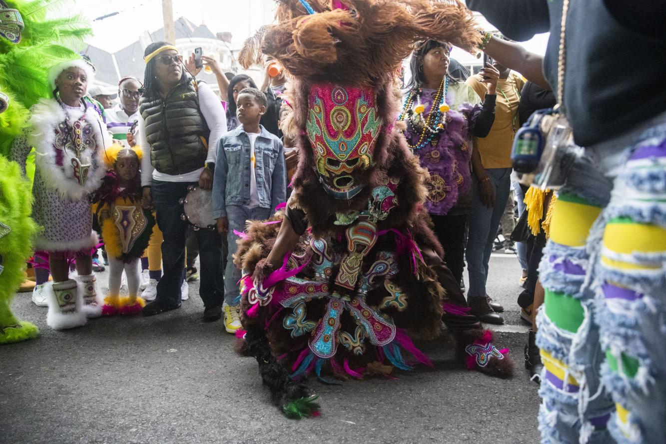 Photos: New Orleans Mardi Gras Indians parade through Treme on Mardi ...