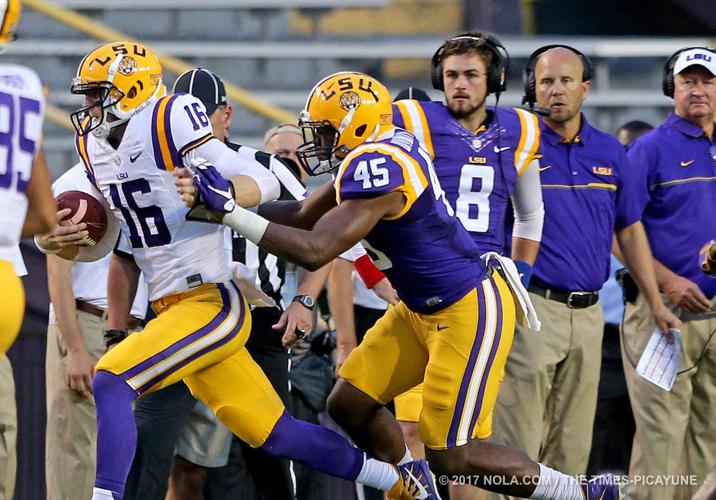 LSU spring game called for lightning delay; game completed indoors