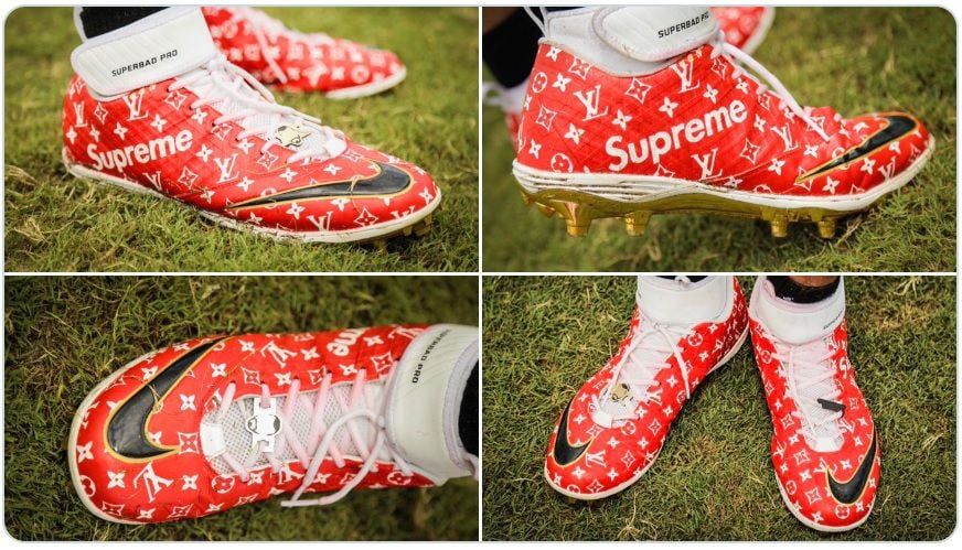 supreme football cleats