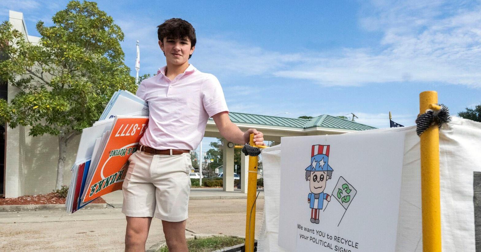 Lafayette teen wants environmentally friendly campaign signs | Louisiana Inspired - Vimarsana News