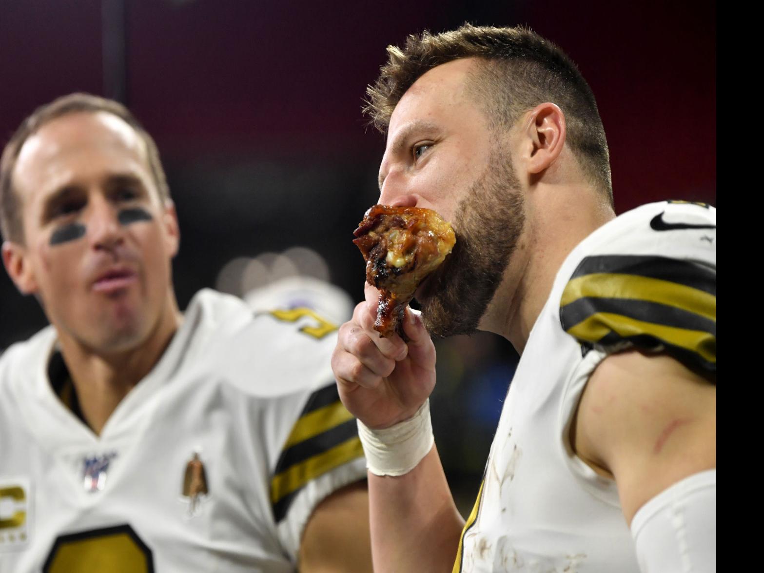 Photos, video: Saints roast Falcons, chow down on turkey to celebrate  another Thanksgiving win, Saints