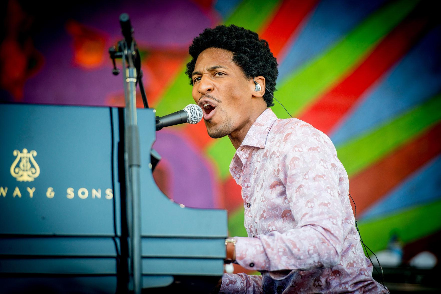2018 New Orleans Jazz Fest, Day 3 David Byrne's brain, Jon Batiste's