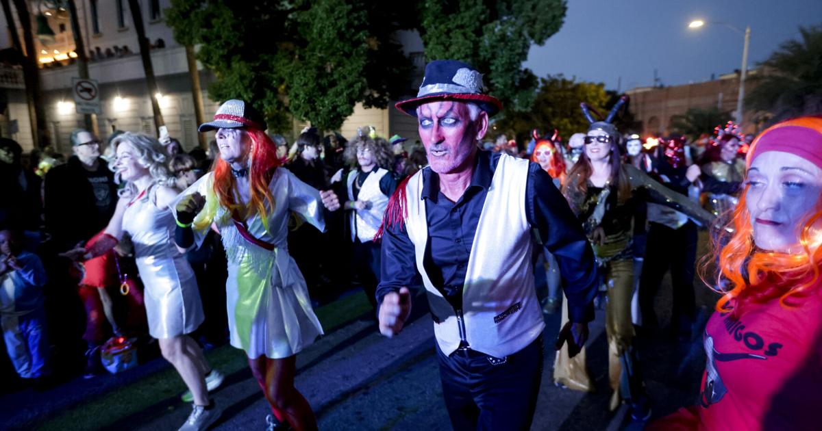 Krewe of BOO! parade floats in New Orleans