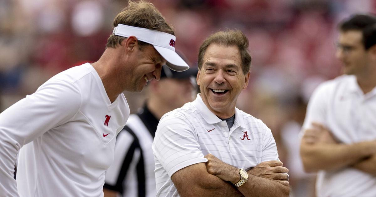 Nick Saban shares what he thinks Lane Kiffin’s decision on LSU or Ole Miss will come down to