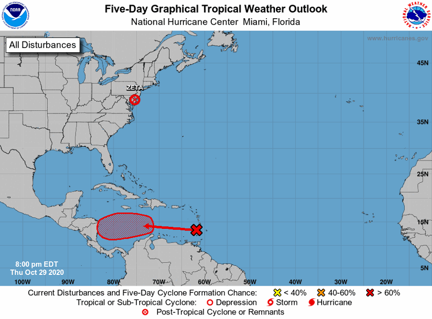 Hurricane Center: Disturbance in Atlantic now has a high chance of becoming a tropical depression