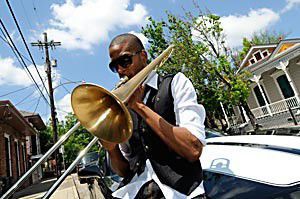For a guy named Trombone Shorty, he sure is a MONSTER trumpet