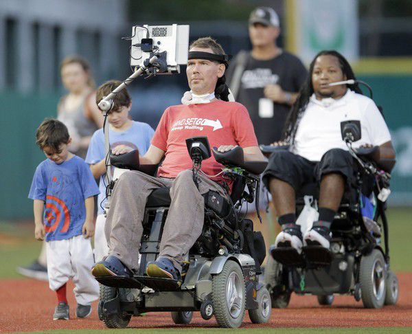 Photos: Steve Gleason, Team Gleason hosts youth football camp at Ochsner  Sports Performance Center