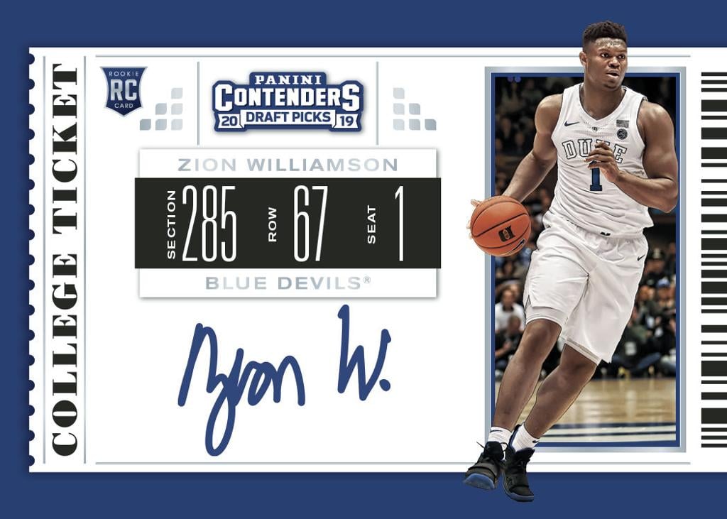 ZION WILLIAMSON'S TOP 10 ROOKIE CARDS