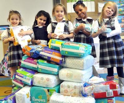 New Orleans school collaborates with Junior League Diaper Bank initiative _lowres