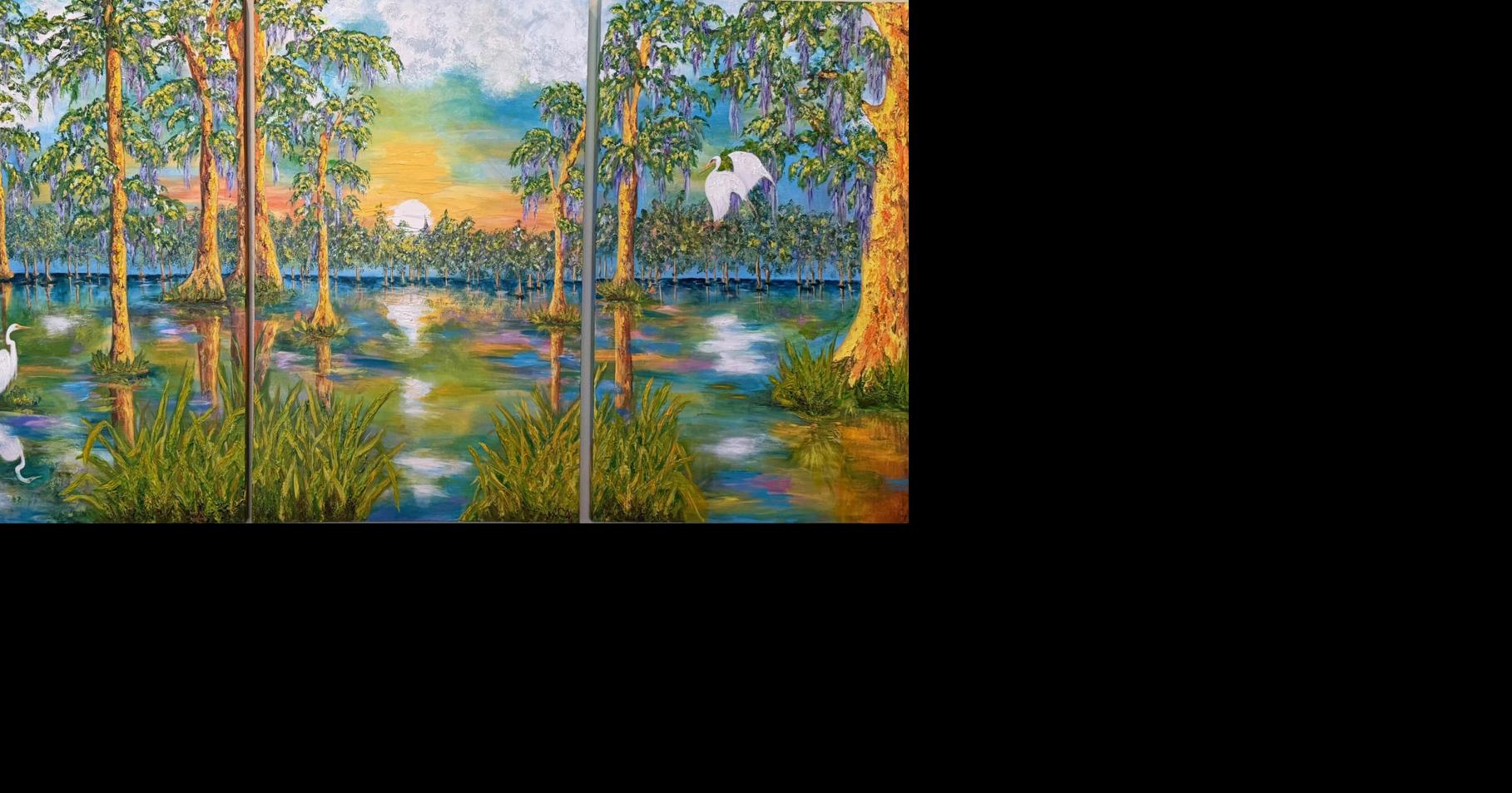 Artist’s early painting graces Arts Evening poster