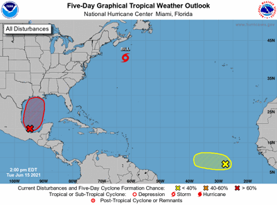 NHC 2 p.m. Tuesday outlook