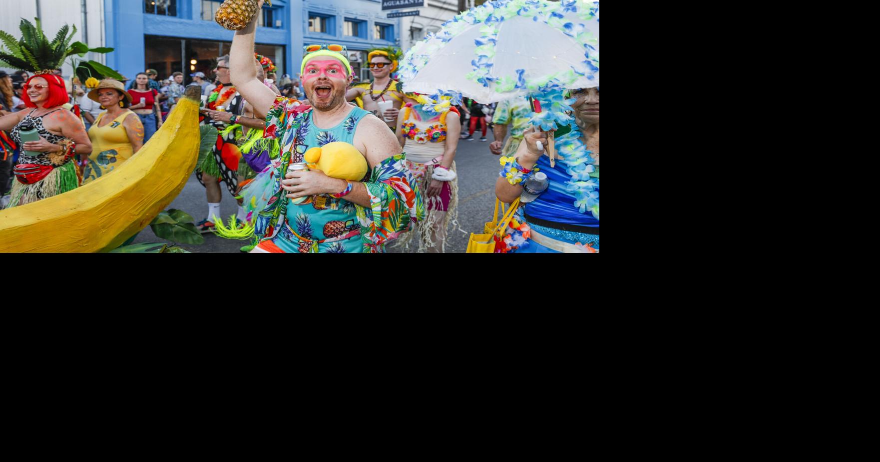 Johnny Vidacovich is king of the Krewe of O.A.K. Midsummer Mardi Gras parade