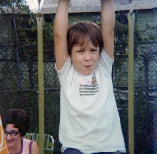 Another shot of Landry as a boy