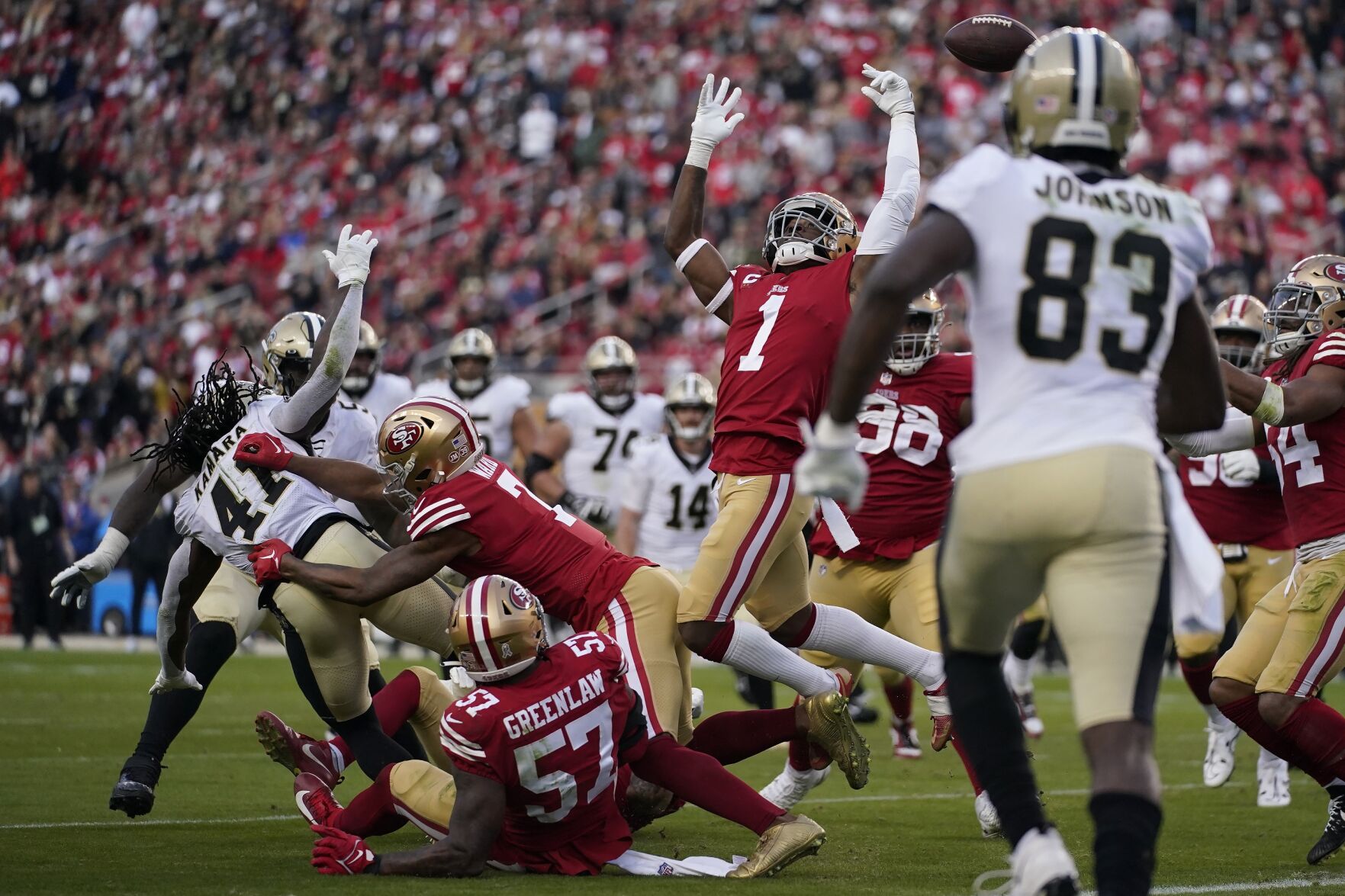 score of the 49ers football game