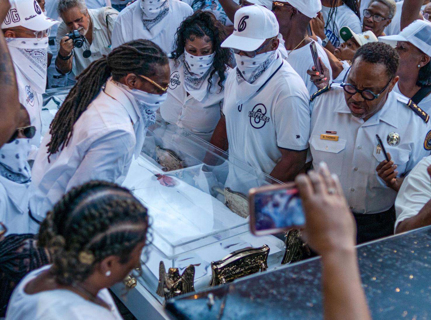 Photos Celebrating Frankie Beverly with a second line through Treme in