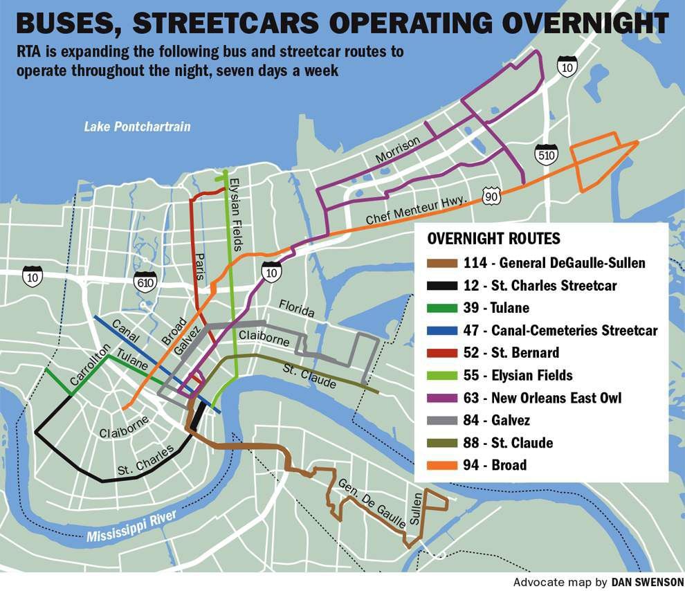 rta bus schedule new orleans