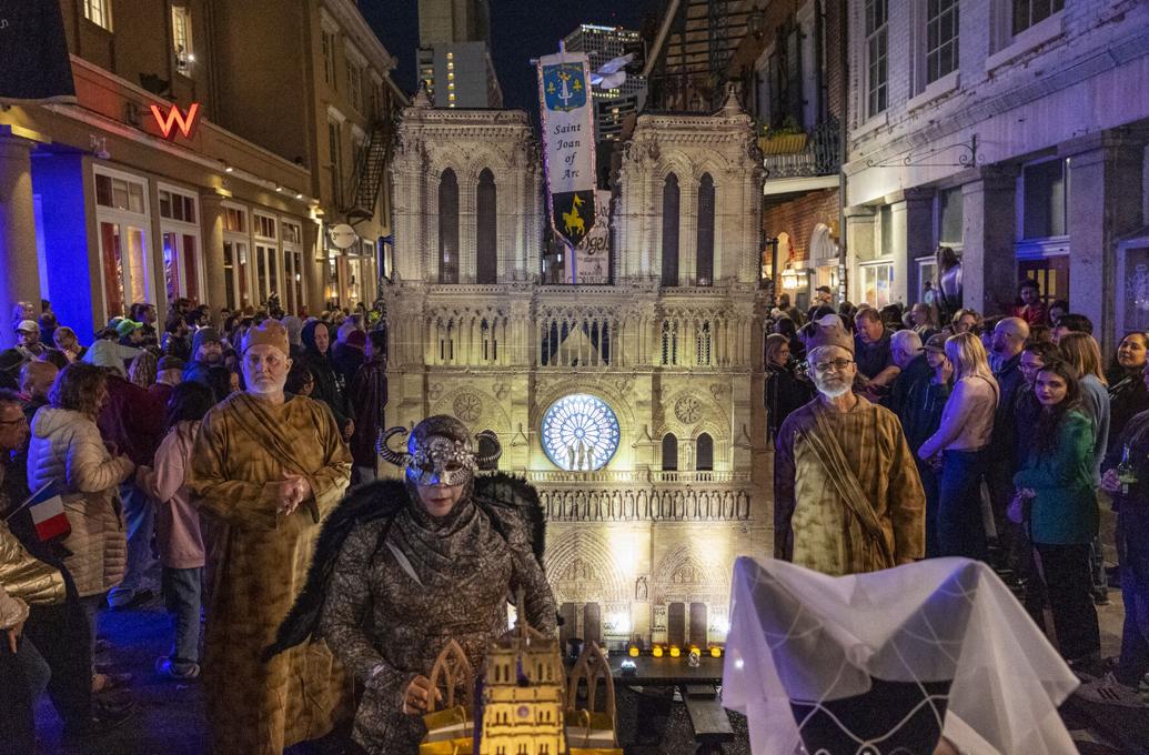 Photos Krewe of Joan of Arc parades in the French Quarter