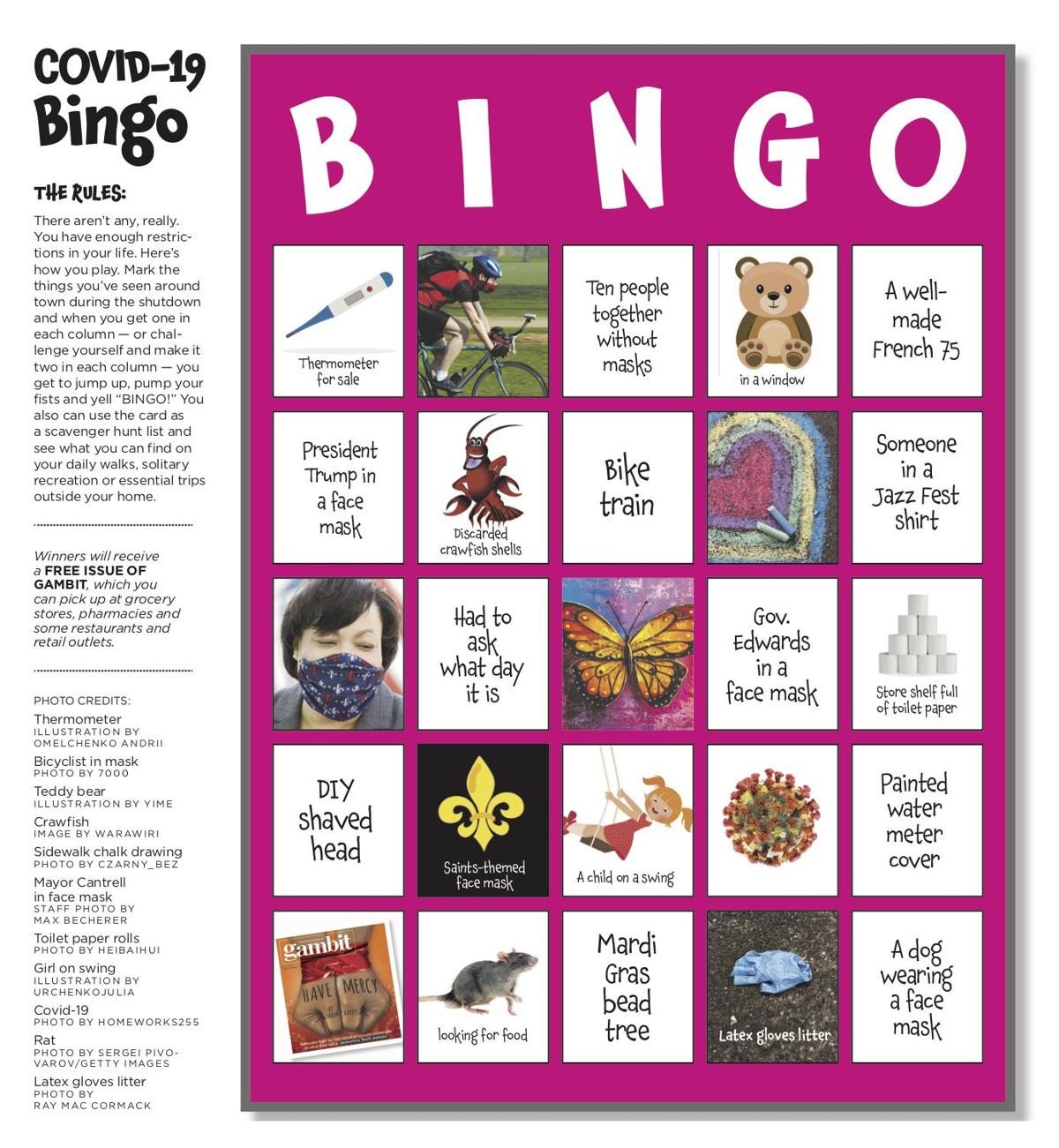 Covid 19 Bingo Gambit Weekly Nola Com
