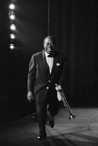 Protrait from the film Louis Armstrong Black & Blues
