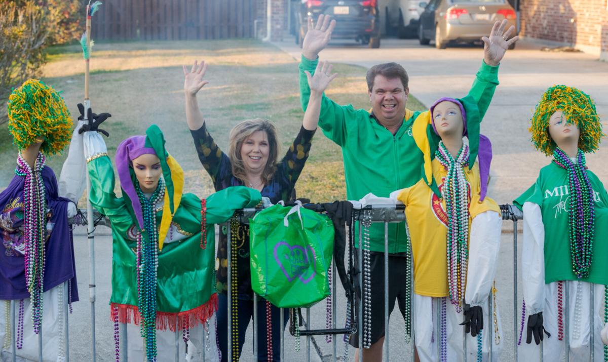 Marrero house isn't just a float its yard depicts the whole parade