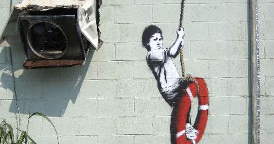 Long-lost, Katrina-inspired painting by graffiti master Banksy rediscovered, according to report |  Arts